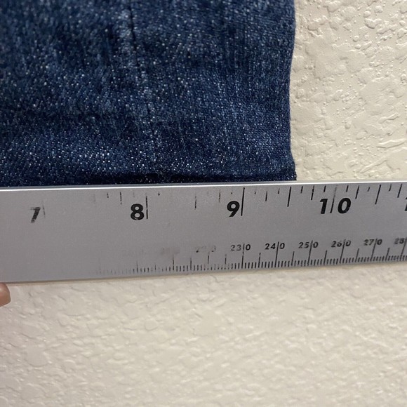 7 For All Mankind Jeans Size 30 Flare Wide Leg Dark Wash Denim - Picture 10 of 11